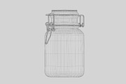 Kitchen glass jar, an Object 3D Model by fahad121 (Thumbnail 5 of 5)