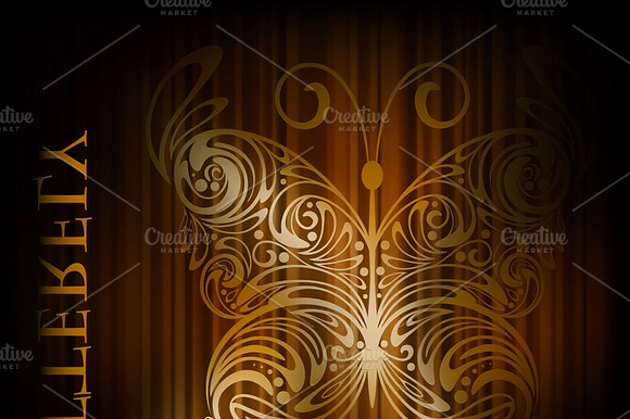 vector background with butterfly