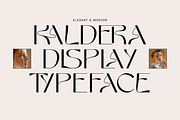 Kaldera - Modern Sans Serif Display, a Font by Surplus Type Co (Thumbnail 1 of 11)