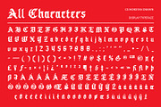 CS Morstan Drawn, a Blackletter Font by Craft Supply Co. (Thumbnail 8 of 8)