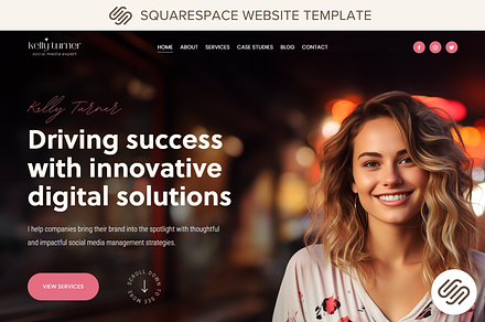 Squarespace Template Marketing