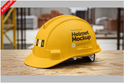 Safety Helmet Mockup, a Product Mockup by Bruno's Shop (Thumbnail 2 of 3)