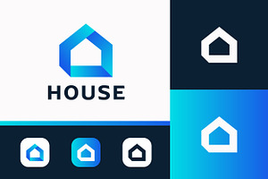 Modern House Real Estate Logo Home, a Branding & Logo Template by Signatoro