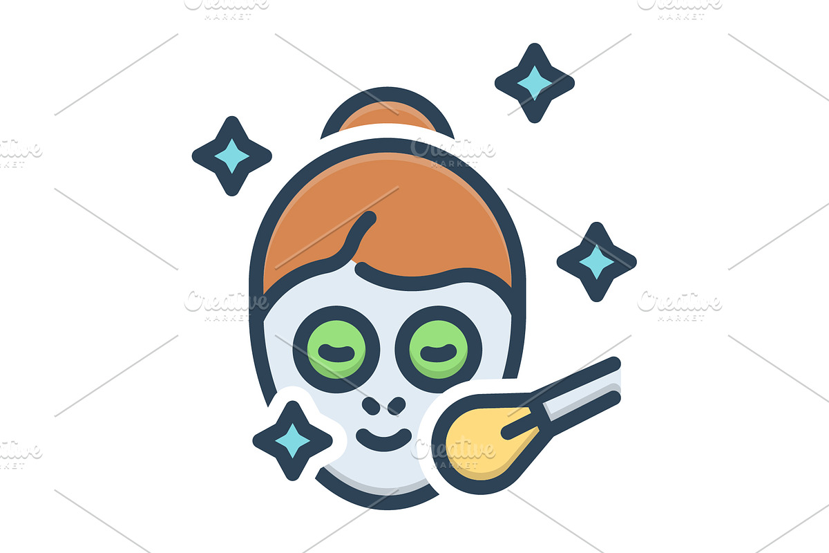 Face makeup color icon, a Duotone Icon by Creative priyanka