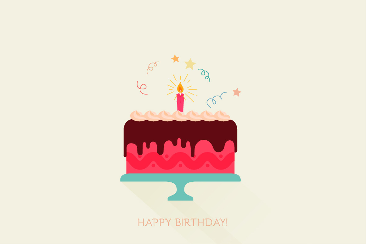 Happy Birthday illustrations, an Illustration by VectorBakery (Photo 3 of 3)