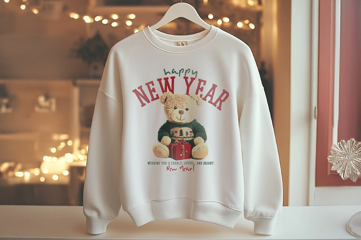 New Year Bear. Christmas teddy bear., an Animal Illustration by StudioLondon (Photo 3 of 3)