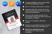 Red & Black Funeral Program Template, a Templates & Theme by Studio Reena (Thumbnail 7 of 7)