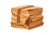 Damaged cardboard boxes set, an Object Illustration by Good Studio (Thumbnail 4 of 9)