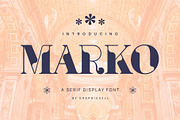 Marko Elegant & Unique Serif Font, a Serif Font by Graphicxell (Thumbnail 1 of 10)