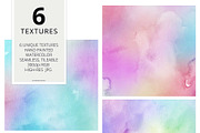 6 Huge Pastel Rainbow Watercolors, a Texture Graphic by AdenaJ (Thumbnail 2 of 17)