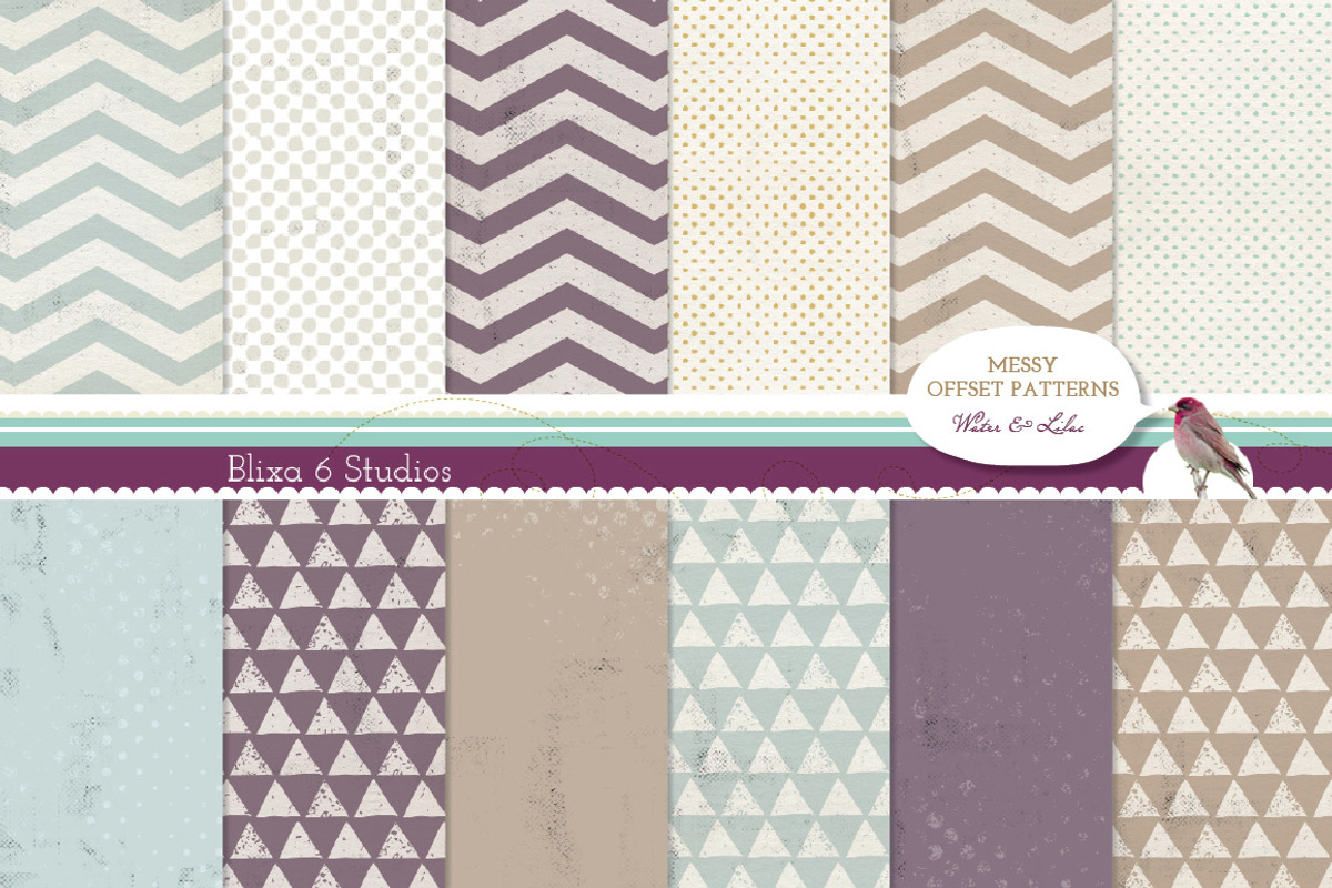 48 Messy Halftone Digital Patterns preview 2