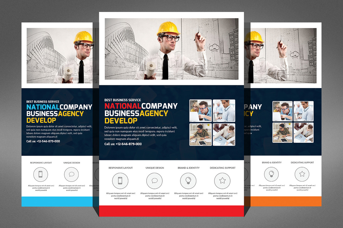 Smart Business Flyers Bundle, a Flyer Template by Graphic Templates (Photo 6 of 6)