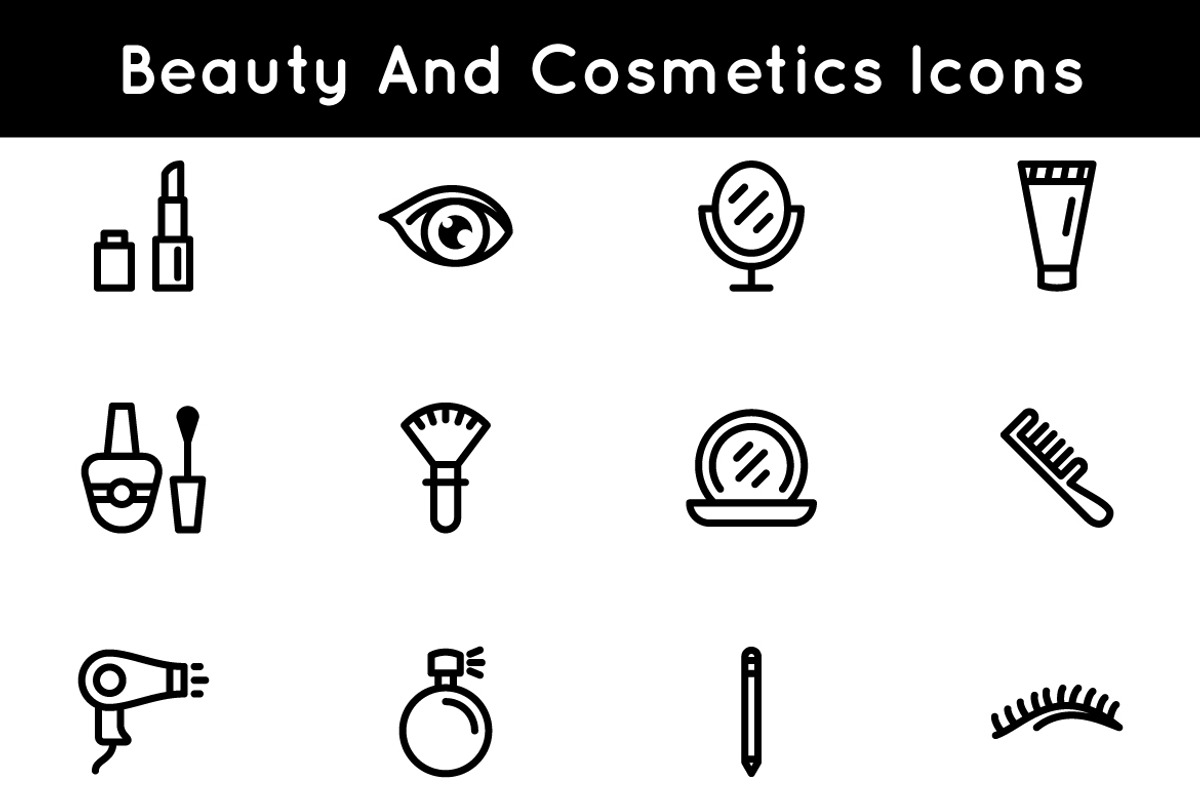 Makeup Icons, an Icon by 3ab2ou