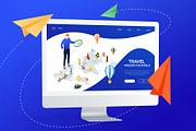 Isometric Travel Illustrations, an iPhone Mockup by Boyko Pictures (Thumbnail 2 of 10)