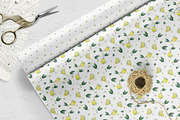 Watercolor Citrus Seamless Patterns, a Pattern Graphic by Oksana Dovhopol Art (Thumbnail 9 of 12)