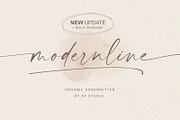 modernline | handwritten font, a Script Font by Ef Studio (Thumbnail 1 of 19)
