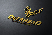 Deer Head Logo, a Branding & Logo Template by Creative Dezing (Thumbnail 1 of 6)