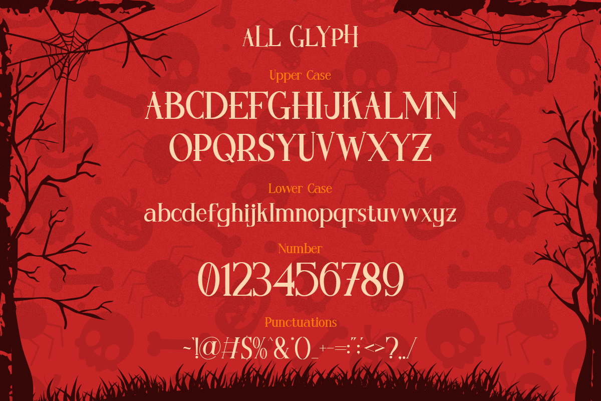 Sacred Terror – Horror Serif Display, a Serif Font by GrimLetter (Photo 11 of 12)