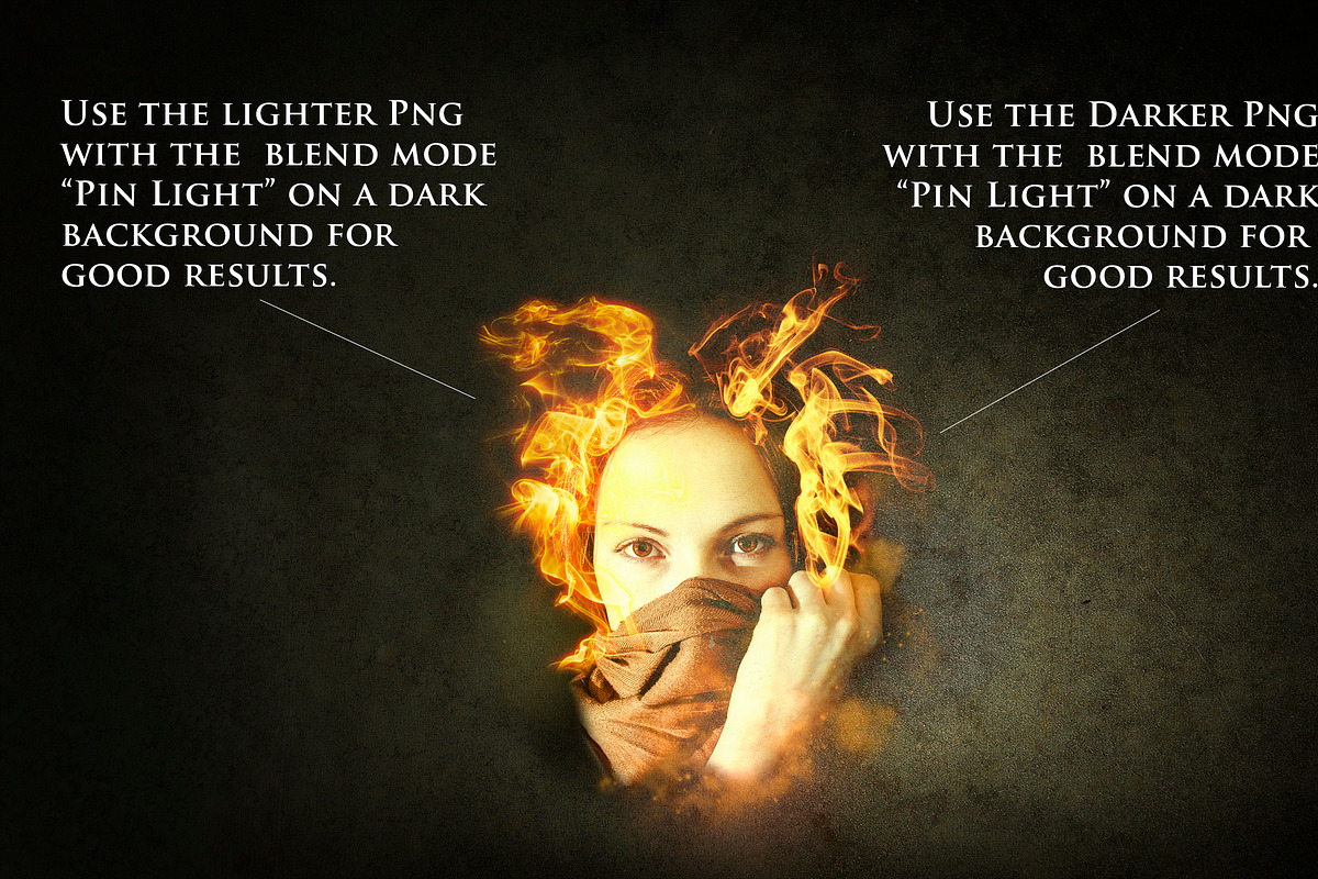 Bundle 11 Fire Overlays, a Decorative Illustration by xresch (Photo 5 of 6)