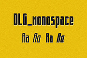 DLG_monospace, a Sans Serif Font by Pan Cabaj (Thumbnail 1 of 5)