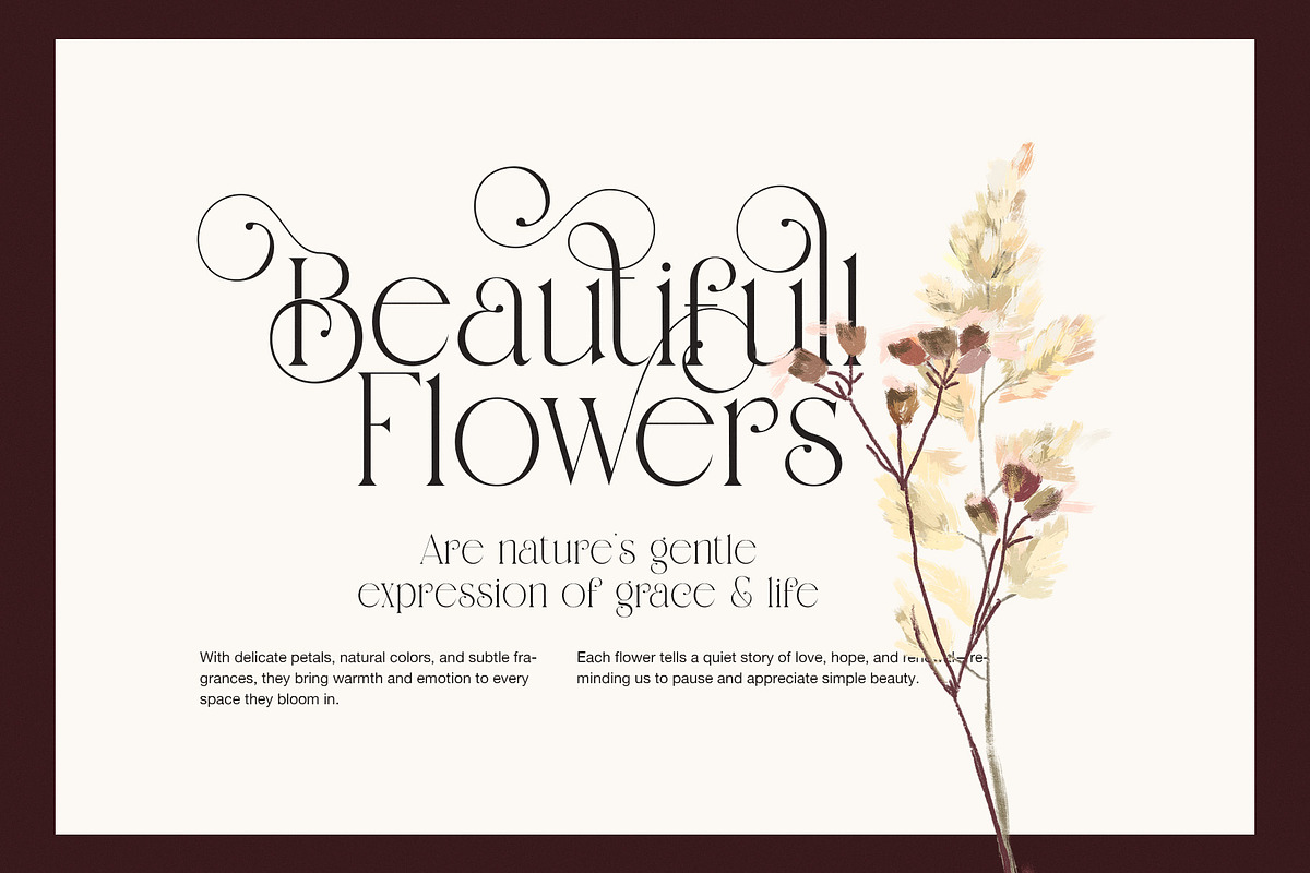 Savira Elegant Serif Font, a Serif Font by Graphicxell (Photo 4 of 8)