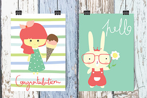 10 Cute Lovely Design Animal Cards2