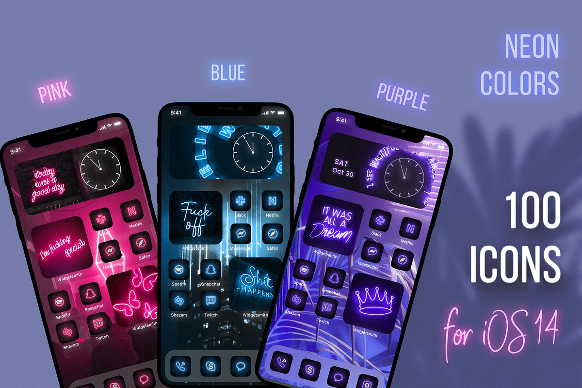 Neon Colors - iOS 14 App Icons, an Icon by iosey (Photo 1 of 4)