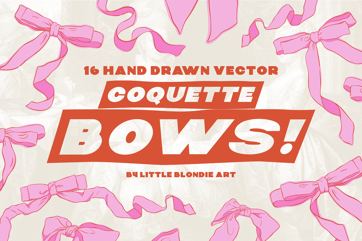 Coquette Bows!, an Illustration by Little Blondie Art (Photo 1 of 3)