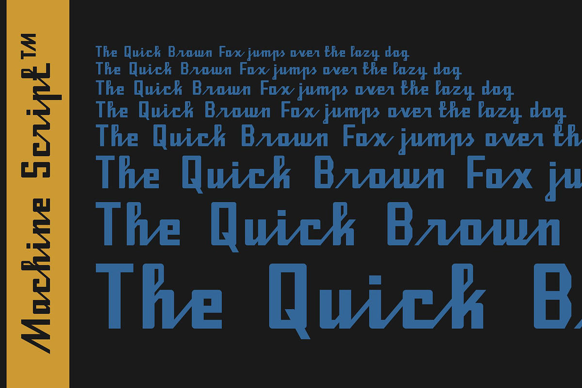 Machine Script, a Script Font by Brainware Graphic (Photo 2 of 2)