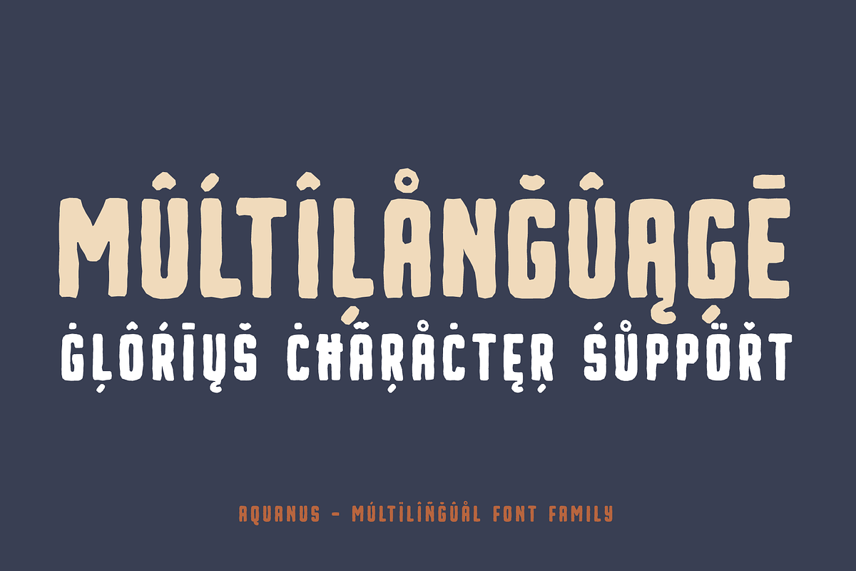 Aquanus - Bold Eroded Font Family, a Handwritten Font by alpercakici (Photo 12 of 14)