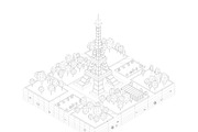 Cartoon Low Poly Eiffel Tower, a Plants & Tree 3D Model by Anton Moek (Thumbnail 4 of 6)