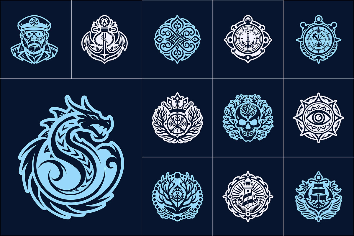 Nautical and Pirate Symbols, a Solid Icon by Creative Stall (Photo 5 of 10)