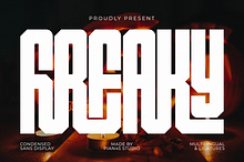 Freaky - Halloween Sans Display Font