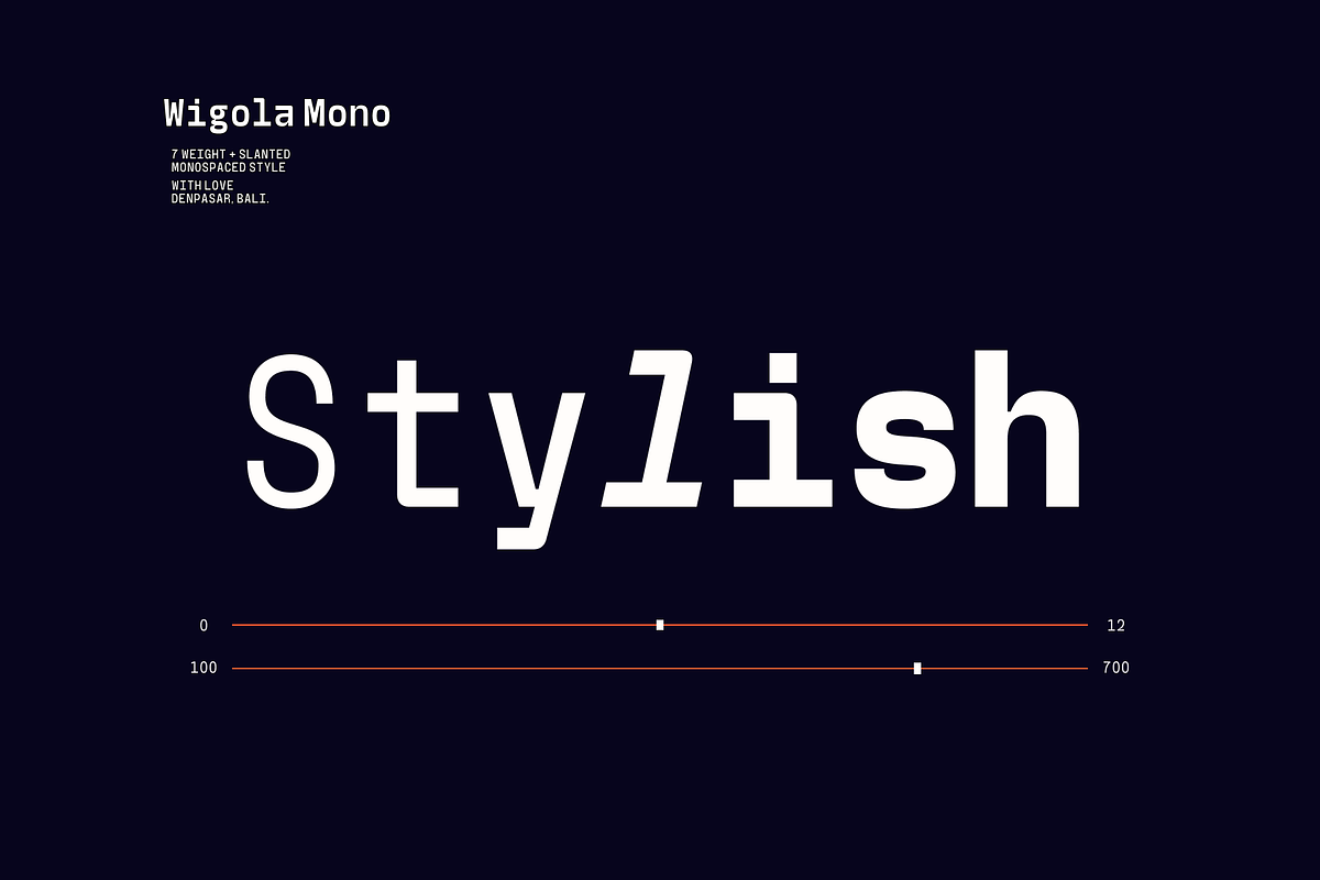 Wigola Mono - Monospace Family, a Sans Serif Font by Holyline Design (Photo 13 of 15)