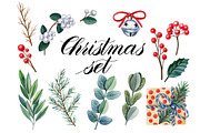 Christmas set, an Object Graphic by Watercolor life (Thumbnail 2 of 4)