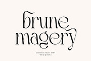 Brune Magery | Modern Elegant Serif, a Serif Font by Typoraith Co (Thumbnail 1 of 13)