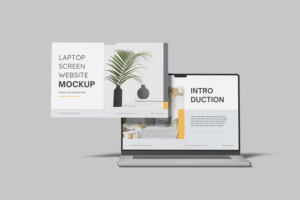 Laptop Screen Website Mockup, a Device Mockup by Amigos__46 (Photo 2 of 10)