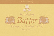 Butter - A Simple, Handwritten Font, a Handwritten Font by Eric Pond Designs (Thumbnail 1 of 5)