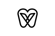 Letter V Dental Care Clinic Logo, a Branding & Logo Template by Buqancreative (Thumbnail 1 of 4)