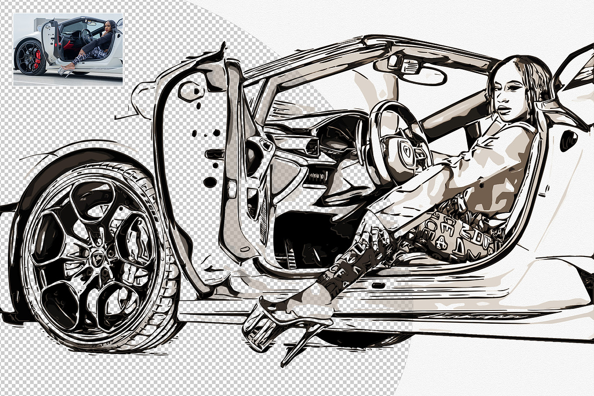 Vecto Maker - Photoshop Action, an Action Add-On by A R T M A R T (Photo 8 of 9)