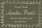 Aurelia Pearl Romantic Handwritten, a Handwritten Font by Haps Space (Thumbnail 1 of 8)