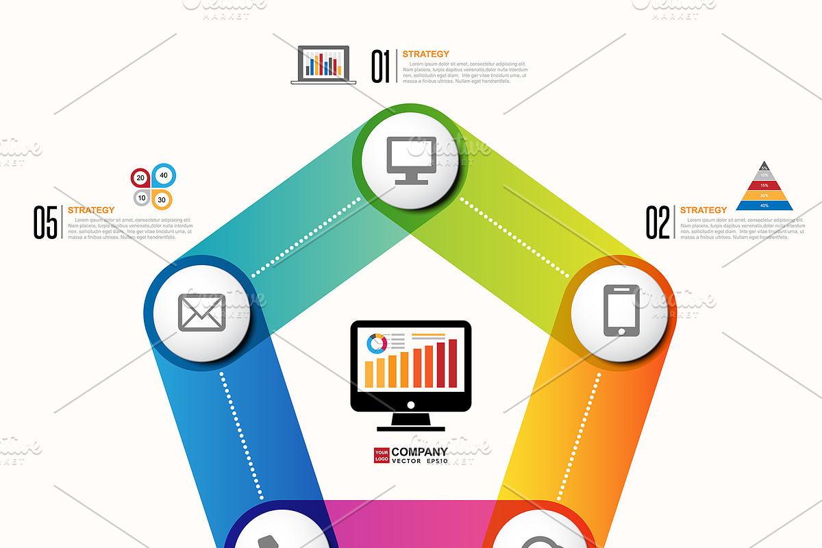 12 Timeline & Infographic Template 4, a Presentation Template by Paperboxshop (Photo 2 of 2)