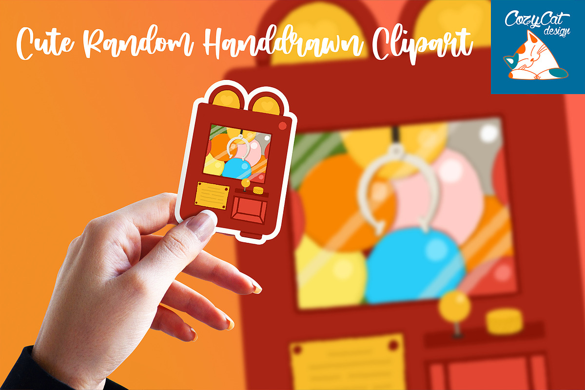 Cute Random Handdrawn Clipart, an Object Graphic by Cozy Cat Design (Photo 3 of 3)