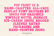 Pop Print Retro Display Font, a Sans Serif Font by Madeline ODonoghue Design (Thumbnail 2 of 9)