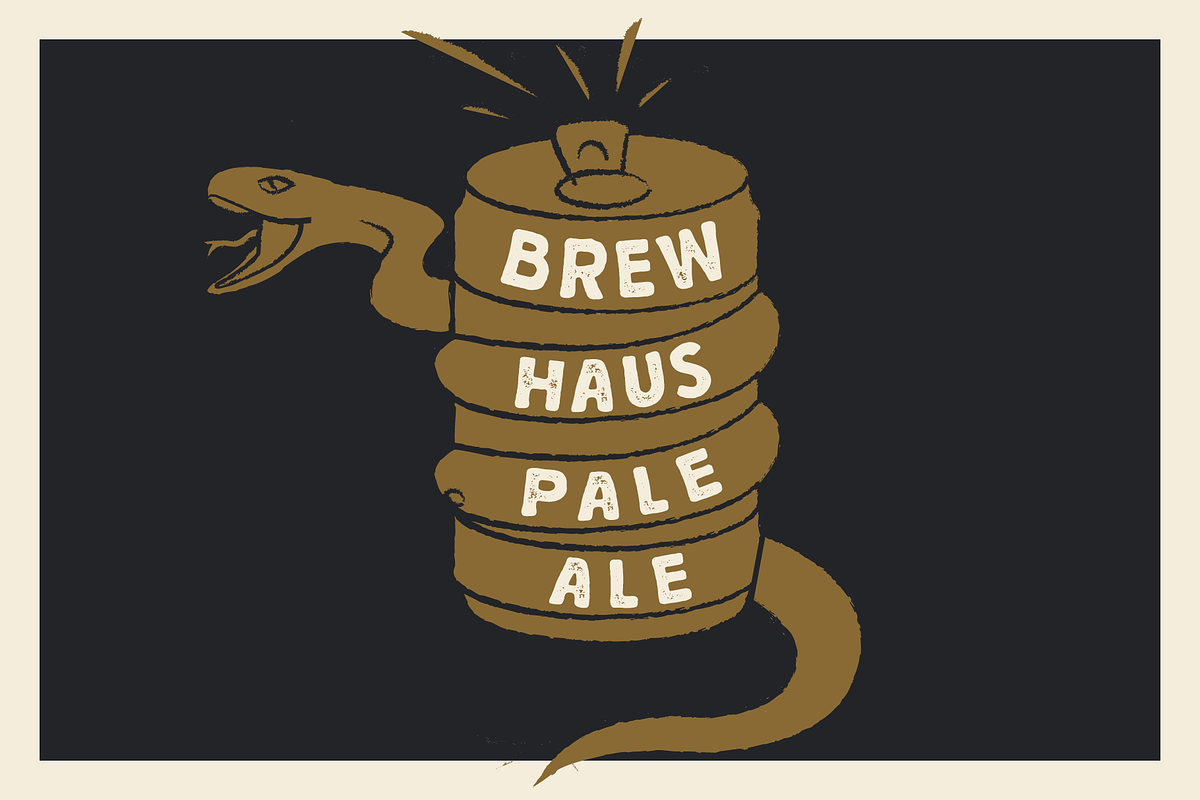 BREWHAUS: A Vintage Handcrafted Font preview 4