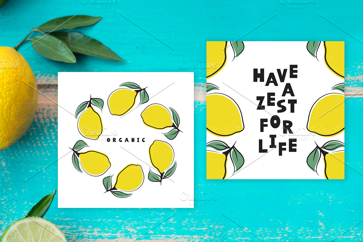 Summer Font and Lemons Pack preview 6