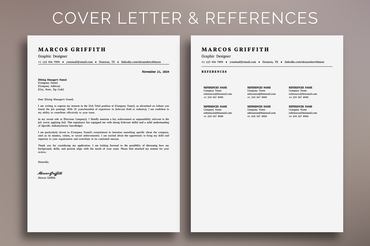 ATS Resume Template Google Docs, a Resume Template by bonadigitals (Photo 3 of 5)
