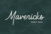 Mavericks + Pelicano, a Script Font by Bruised Goods (Thumbnail 1 of 10)