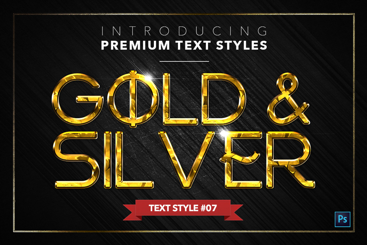 Gold & Silver #5 - 15 Text Styles preview 8