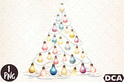 Watercolor Christmas Light PNG, an Illustration by DreamCafeArt (Thumbnail 1 of 7)